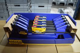 *Five Pairs of Irwin 300mm 12” Quick Grip Clamps