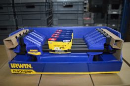 *Five Pairs of Irwin 300mm 12” Quick Grip Clamps