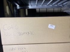 *Box of Ten 30m Black Cat 6 Cables