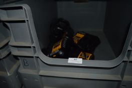 *Six Dewalt DC81104 12/18v XR L-Ion Battery Chargers with 13a UK Plugs