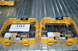 *Two Dewalt PZ2 25pc Bit Sets