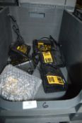 *Six Dewalt DCB115XR L-Ion Chargers with EU Plugs