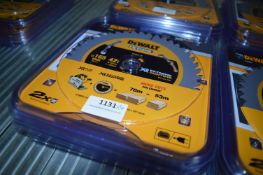 *Six Dewalt 165mm x 20mm 42 Tooth TCT Saw Blades