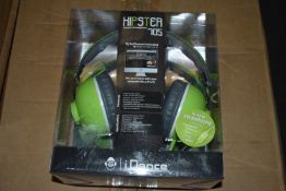 *10 x Hipster 705 Green Headphones