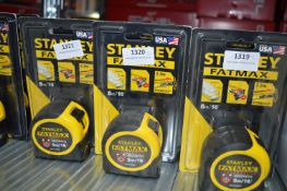*Two Stanely Fat Max 5m Tape Measures