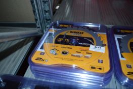 *Five Dewalt 165mm x 20mm 24 Tooth TCT Saw Blades