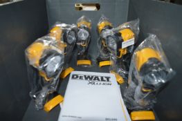 *Six Dewalt DCL040 18v LED Torches