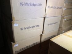 *Six Boxes of Twenty-Five Triton Blue 700ml Water Bottles with Fruit Infusers