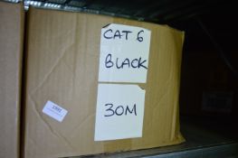 *Box of 30m Black Cat 6 Patch Cables