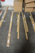 *Four Assorted Maun Steel Straight Edges