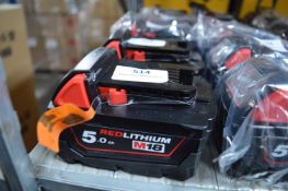 *Milwaukee M18 Red Lithium 5ah Battery