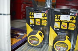*Two Stanely Fat Max 5m Tape Measures