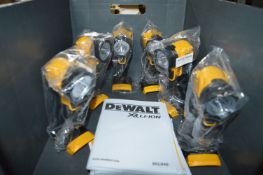 *Six Dewalt DCL040 18v LED Torches