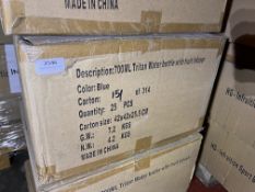 *Box of Twenty-Five Triton Blue 700ml Water Bottles with Fruit Infusers