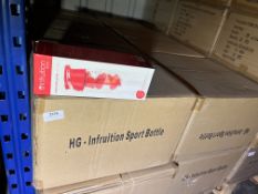 *Six Boxes of Twenty-Five Triton Red 700ml Water Bottles with Fruit Infusers