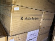 *Six Boxes of Twenty-Five Triton Blue 700ml Water Bottles with Fruit Infusers