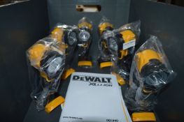 *Six Dewalt DCL040 18v LED Torches