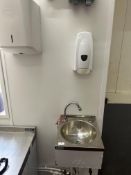 *Stainless Steel Wash Hand Basin with Soap and Towel Dispensers