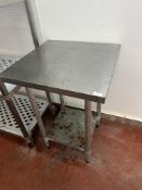 *Stainless Steel Preparation Table with Undershelf 60x60cm