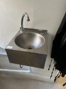*Basix Stainless Steel hand Wash Basin with Soap and Towel Dispenser