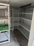*Four Section PVC Cold Room Racking - 8x10