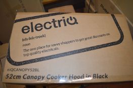 *52cm Canopy Cooker Hood in Black