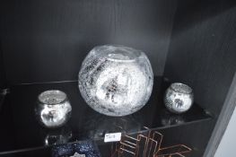 *Contents of Shelf to include Three Vases (1 Large, 2 with LED Tealights)