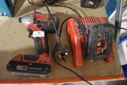 *Milwaukee Cordless Impact Drill with 2 Batteries,