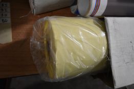 Roll of Approx 130cm x 50m Yellow Vinyl