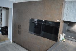*Kitchen Side Unit in Steel Rust Style Finish with Soft Closure Doors including Larder Unit (