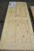 *Six Panel Knotty Pine Internal Door 762mm x 1981m