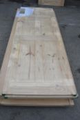 *Six Panel Knotty Pine Internal Door 2040mm x 826m