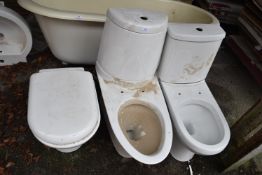 * Three Assorted Toilets