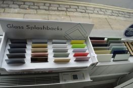 *Display Glass Splashback Samples.