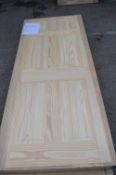 *Six Panel Clear Pine Internal Door 2032mm x 813mm