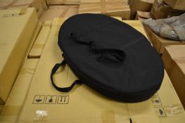 Two Oval Display Booths Frame