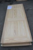 *Clear Pine Six Panel Internal Door 838mm x 1981mm