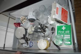 *Contents of Top Drawer, To Include Glass Tumblers, Cups/Mugs etc.