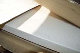 *Encore Bow End Breakfast Bar Crystal White 2400x900x44mm