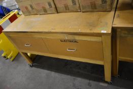 *150 x 100cm Rectangular Wood Topped Table with Fo