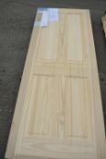*Four Panel Clear Pine Internal Door 762mm x 1981m