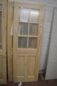 *Six Panel Clear Pine Glazed Internal Door 1981mm