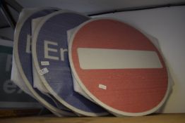 Two Entrance Signs, 1 No Access