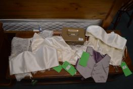 Assorted Bridal Clothing, plus Cashbox with Key