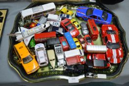 Large Tray of Diecast Toy Cars, Maisto etc
