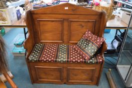 Solid Pine Monks Bench