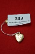 9ct Gold Heart Locket 1.1g