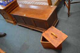 Vintage Oak Blanket Box
