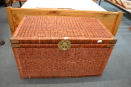 Eastern Style Wicker Basketwork Chest