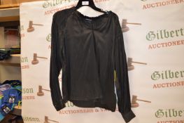 *Hillary Radley Long Sleeve Top Black - Small